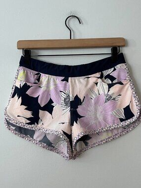 Carve Designs Lorenzo Swim Bottoms Shorts Pink Blue Floral Print Women's Size XS